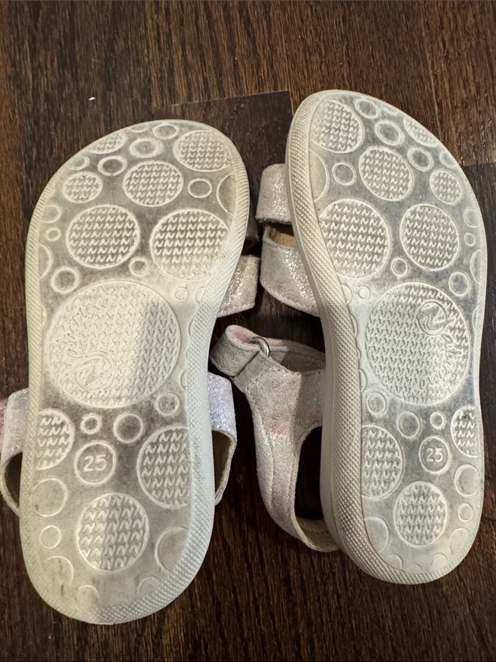 Naturino Amrock Flower Leather Sandals Girls EU 25 US 8